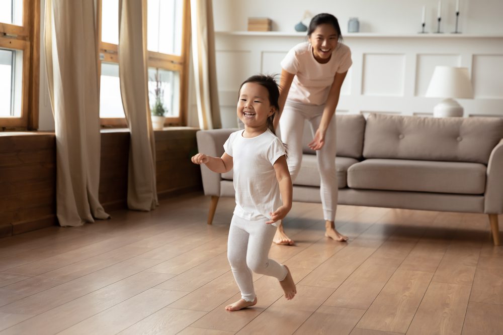 Family playing
